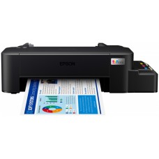 Принтер струйный цветной A4 Epson L121 (C11CD76414), Black, 720х720 dpi, до 9/4.8 стр/мин, USB, встроенное СНПЧ по 40 мл (чернила T664)