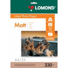 Бумага A4 Lomond Матовая  односторонняя 230 гр/м2,  25л. (0102050)