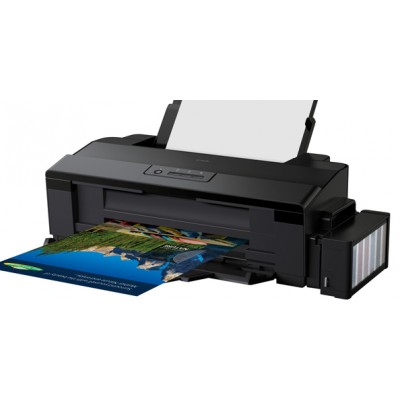 Принтер струйный цветной A3+ Epson L1800 (C11CD82402), Black, 5760х1440 dpi, до 15/2,6 стр/мин, USB, встроенное СНПЧ по 70 мл (чернила Epson L800)